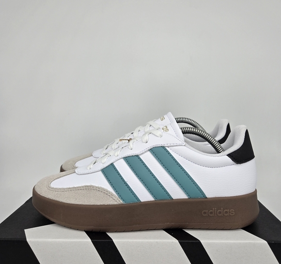 New adidas Barreda Cloud White Powder Teal Women's Shoes Size 10.5